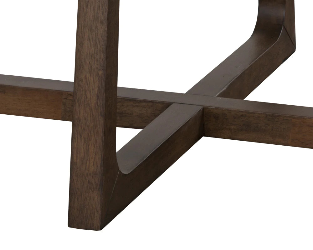 Flores Dining Table - 53" - Dark Brown