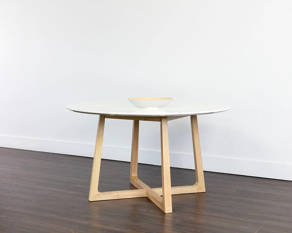 Flores Dining Table - 53" - Pale Honey