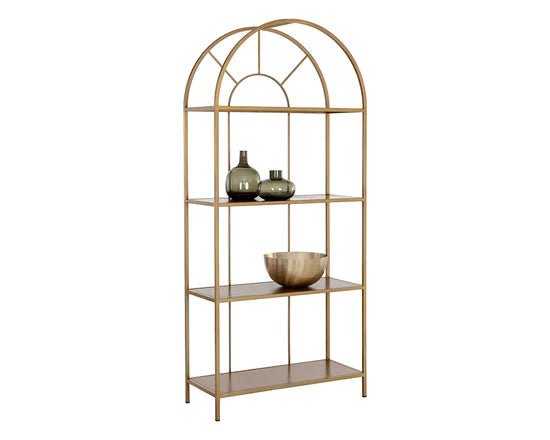 Alcove Bookcase - Gold