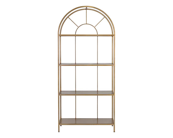Alcove Bookcase - Gold