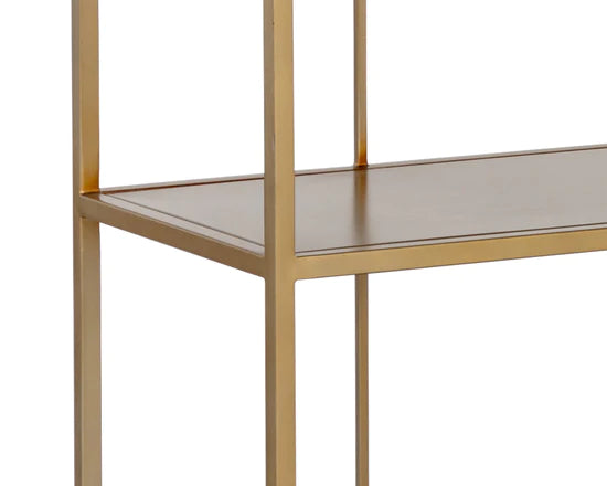 Alcove Bookcase - Gold