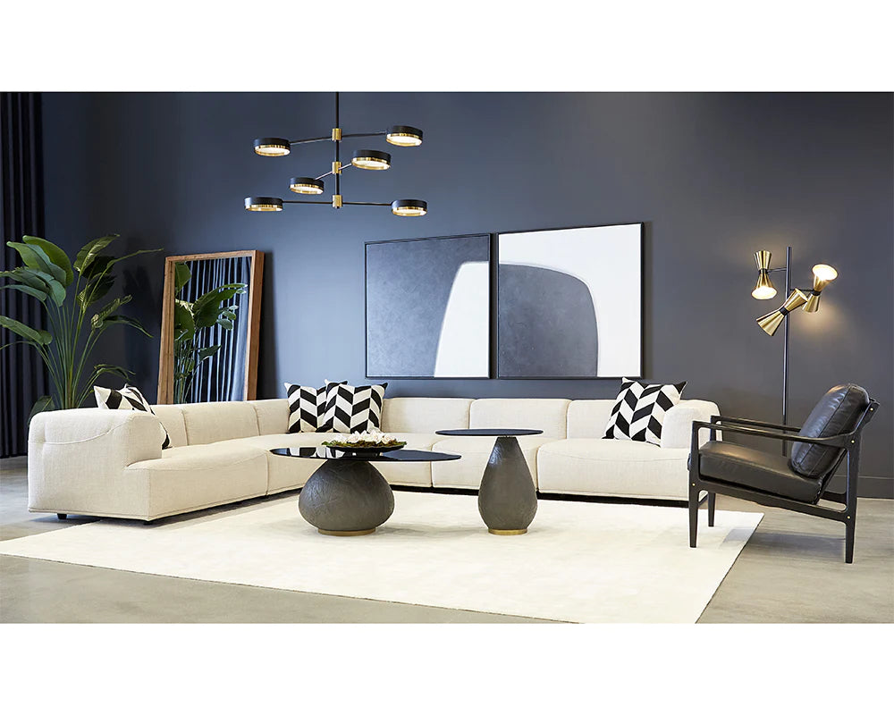 Double Cross - (set Of 2) - 48" X 48" - Black
