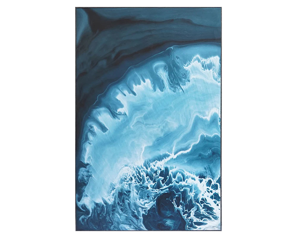 Aquamarine (set Of 2) - 40" X 60" - Distressed Br