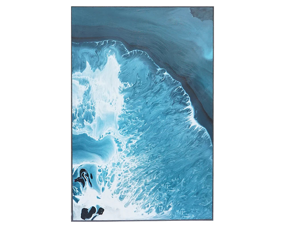 Aquamarine (set Of 2) - 40" X 60" - Distressed Br