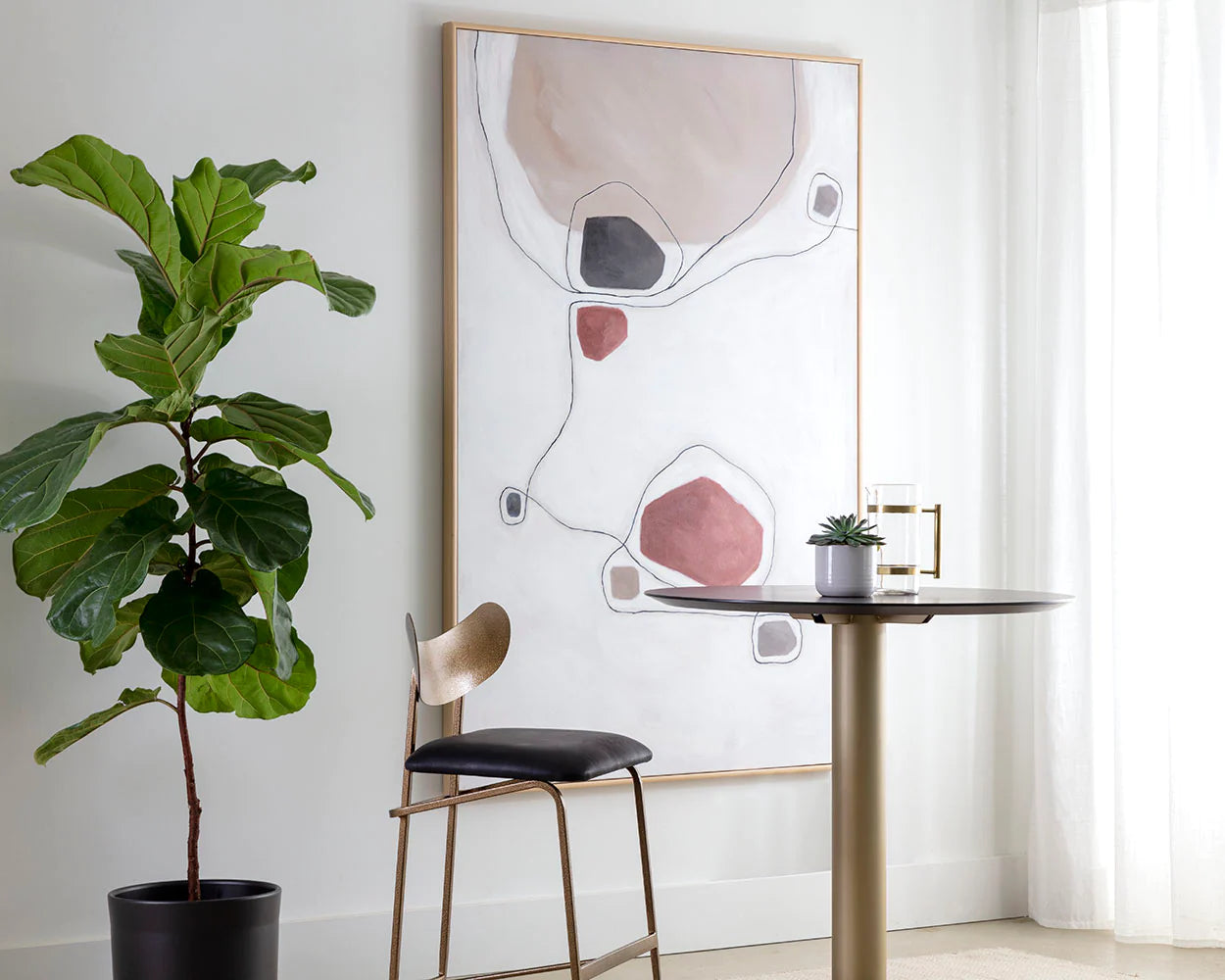 Connectivity - 72" X 48" - Natural Floater Frame