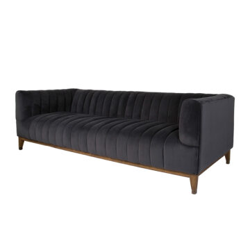 Elliot Sofa – Smoke Grey Velvet