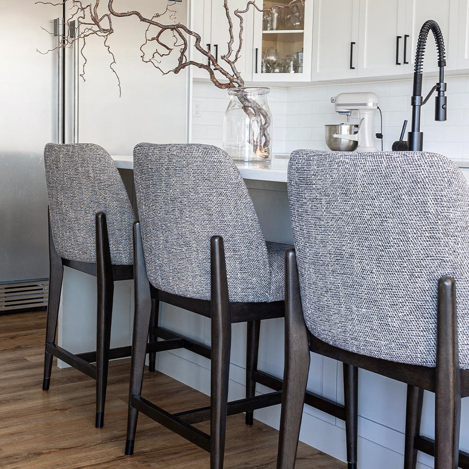 Fawcett Counter Stool - Dark Base - Pepper