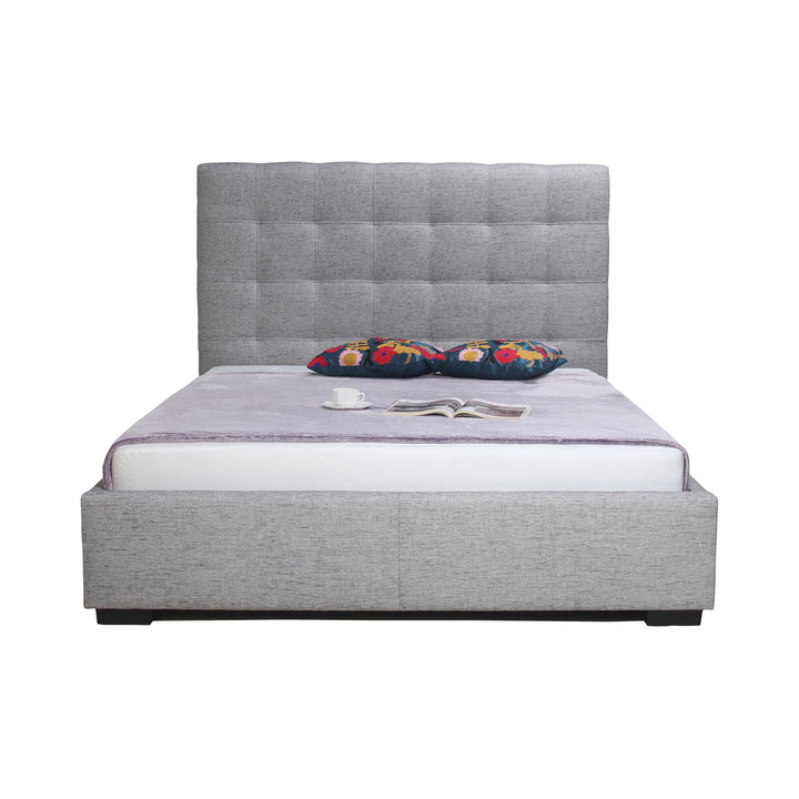 Belle Storage Bed - Light Grey Fabric