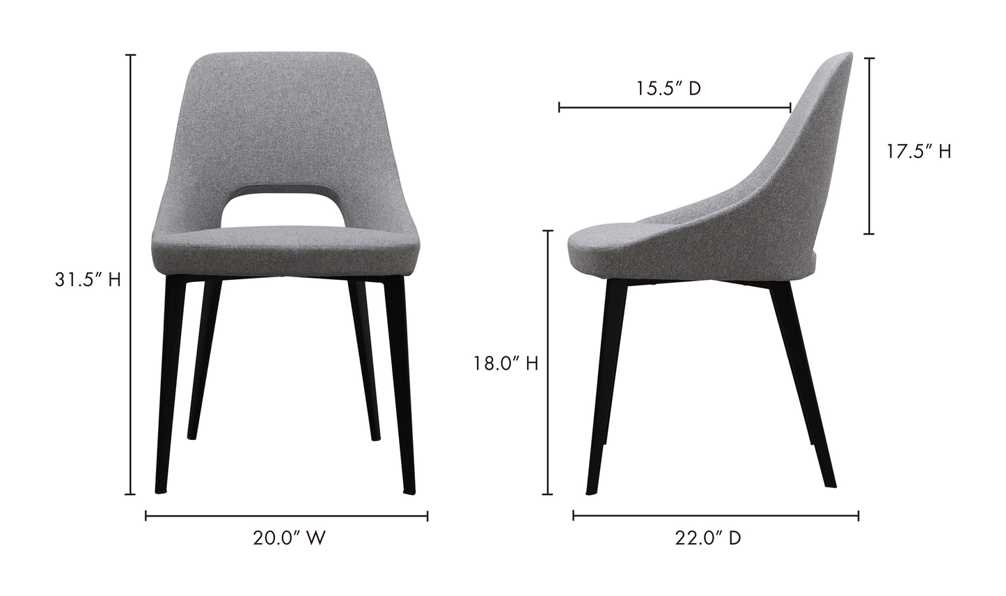 Tizz Dining Chair Light Grey