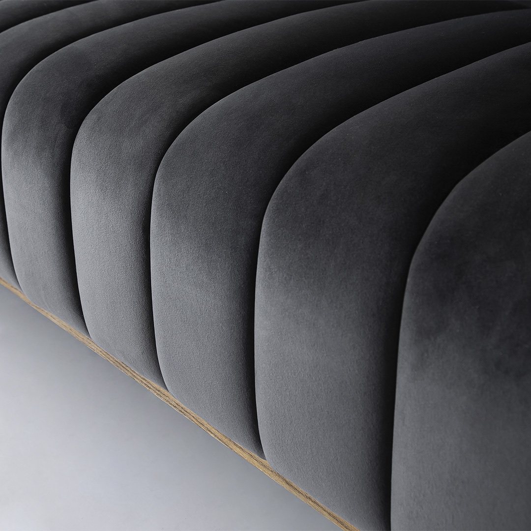 Elliot Condo Sofa – Smoke Grey