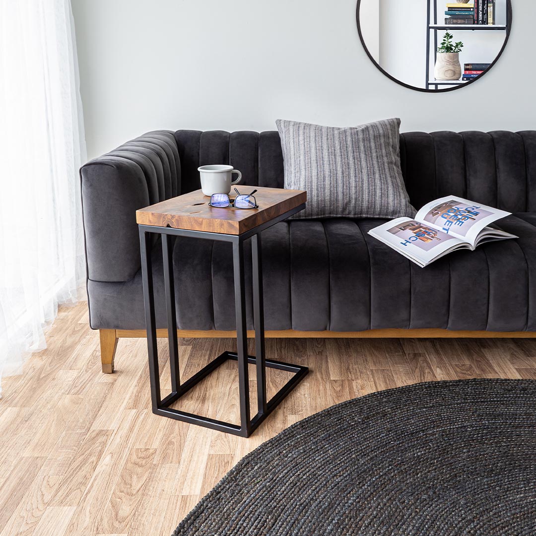 Elliot Condo Sofa – Smoke Grey