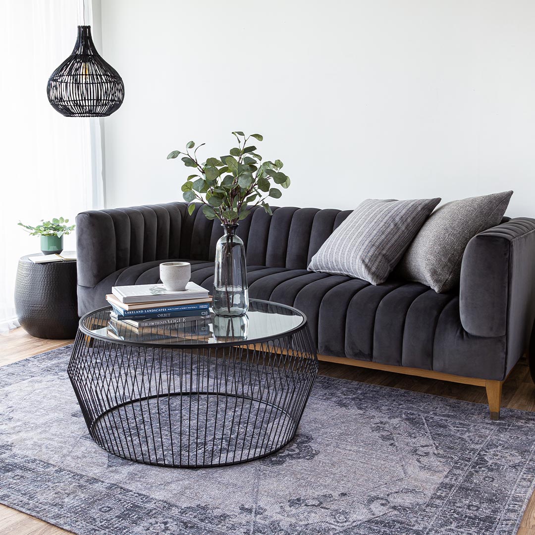 Elliot Condo Sofa – Smoke Grey