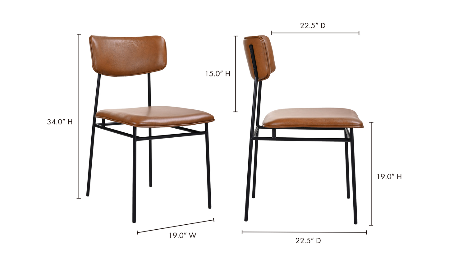 Sailor Dining Chair - Set Of Two Brown
