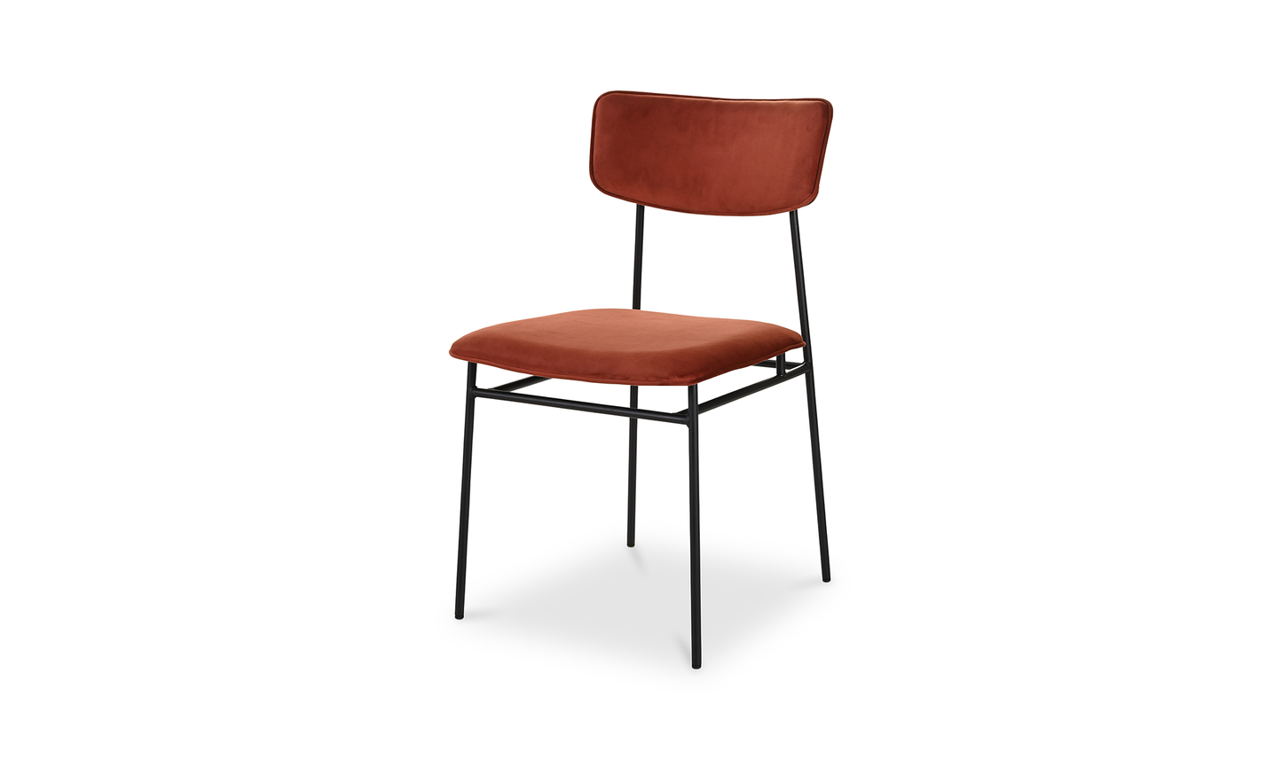 Sailor Dining Chair - Set Of Two Dark Amber
