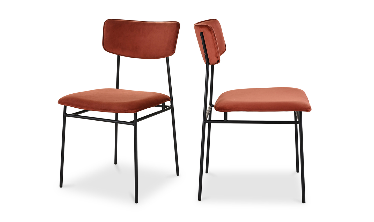 Sailor Dining Chair - Set Of Two Dark Amber