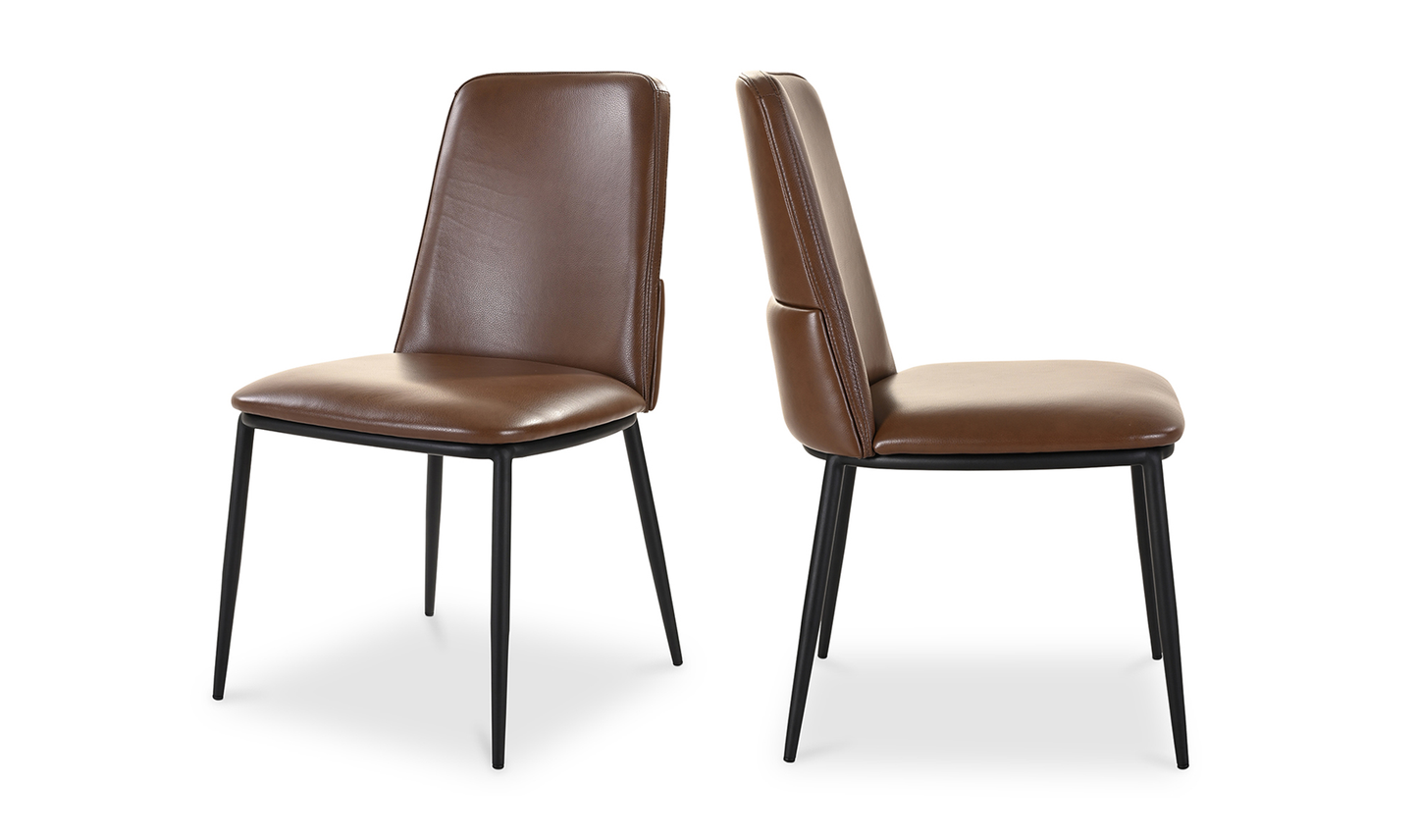 Douglas Dining Chair - Set Of Two Dark Brown