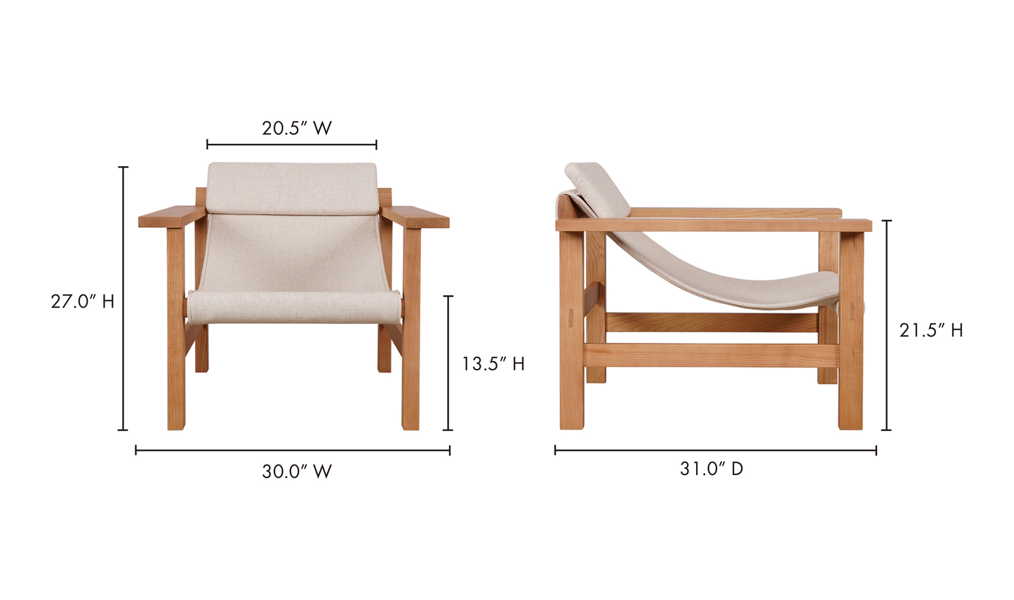 Annex Lounge Chair Linen