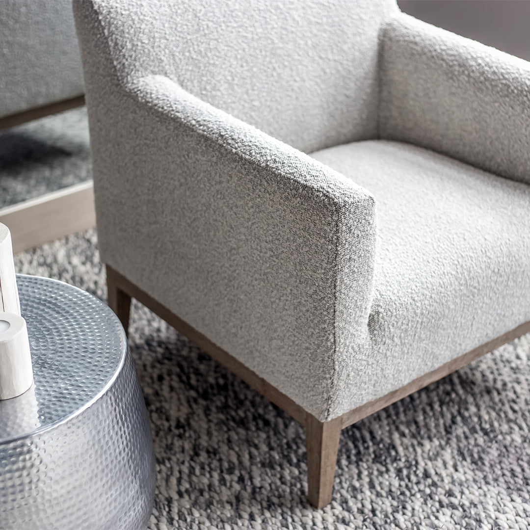 Ezra Chair – Grey Bouclé