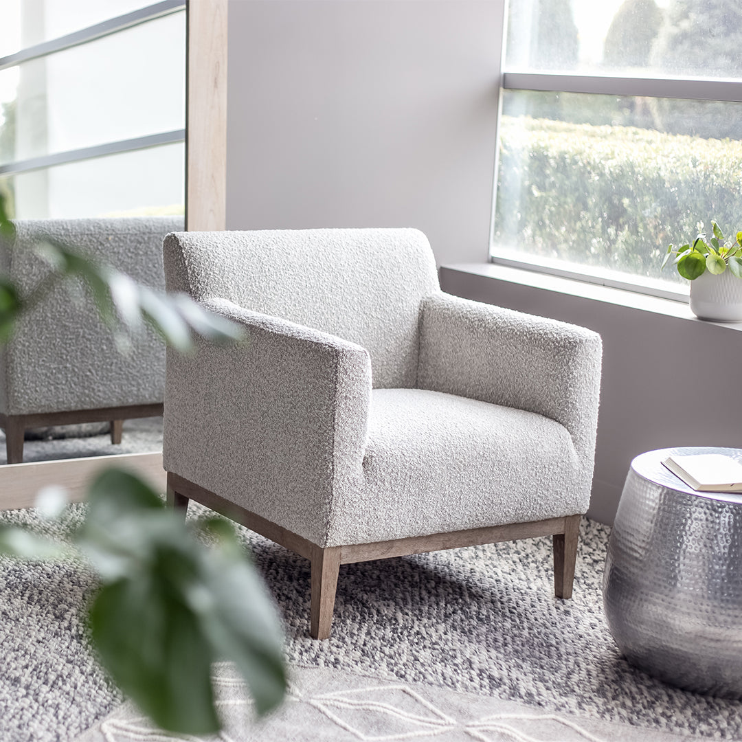 Ezra Chair – Grey Bouclé