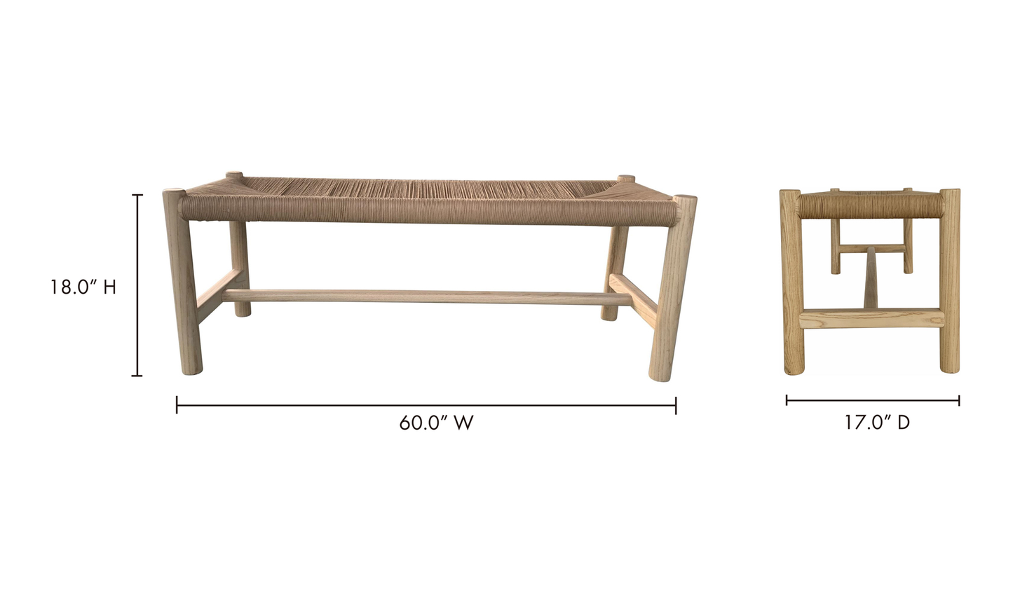 Hawthorn Bench Large - Natural