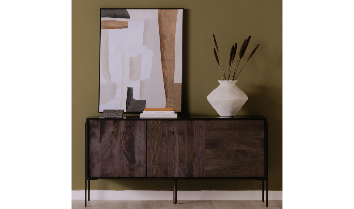 Tobin Sideboard Charcoal Black