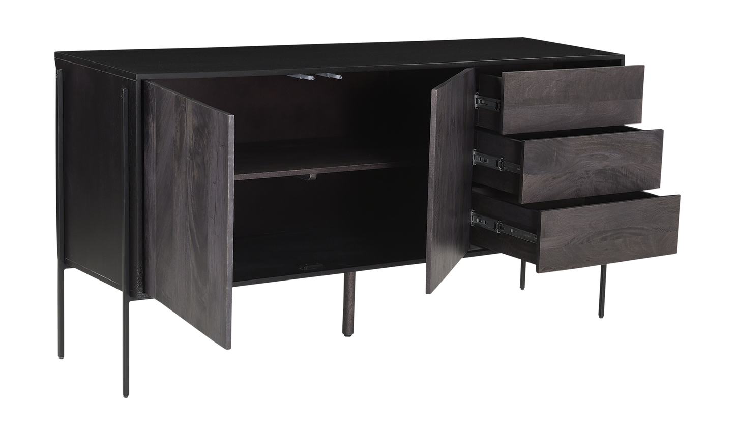 Tobin Sideboard Charcoal Black