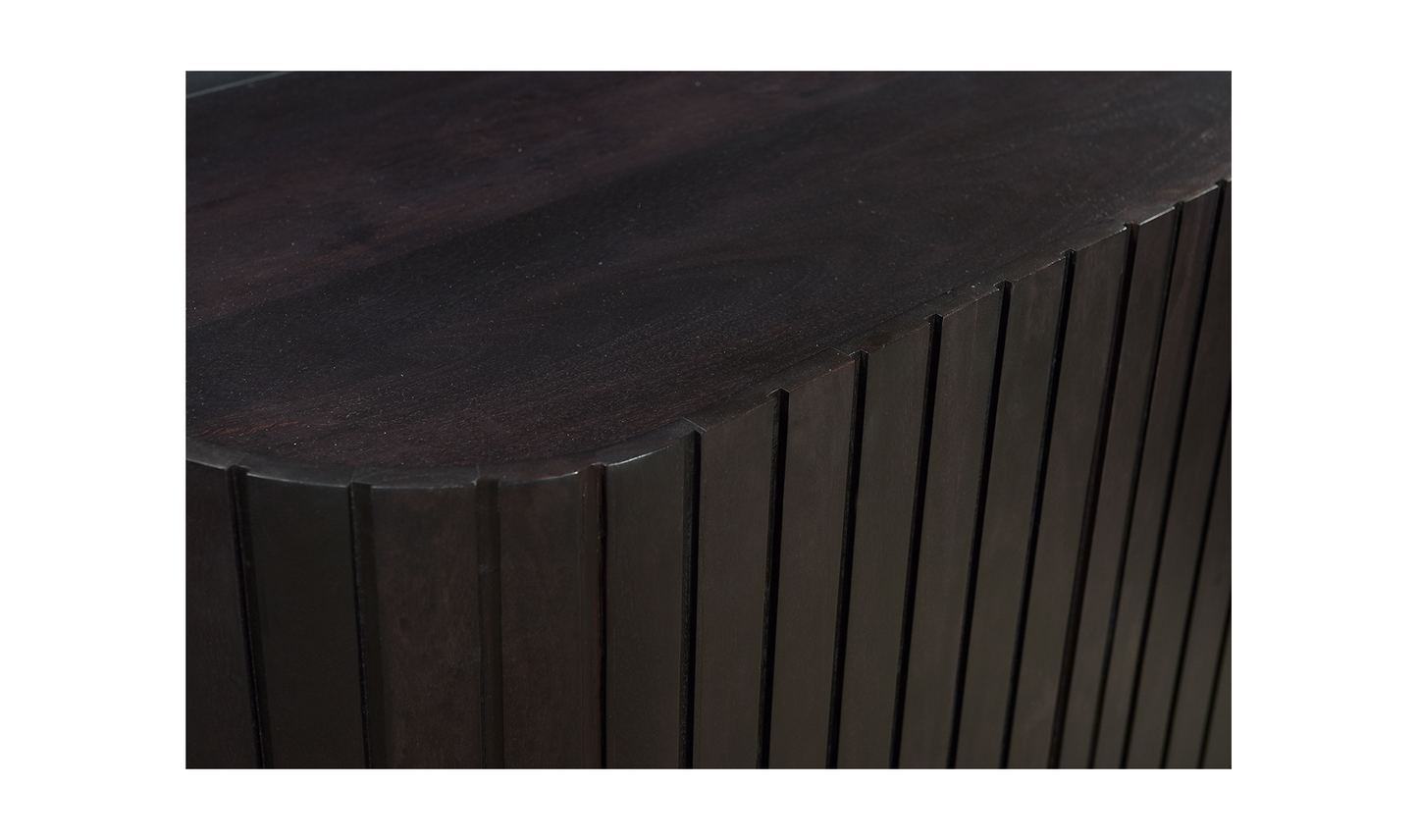 Povera 4 Door Sideboard Black