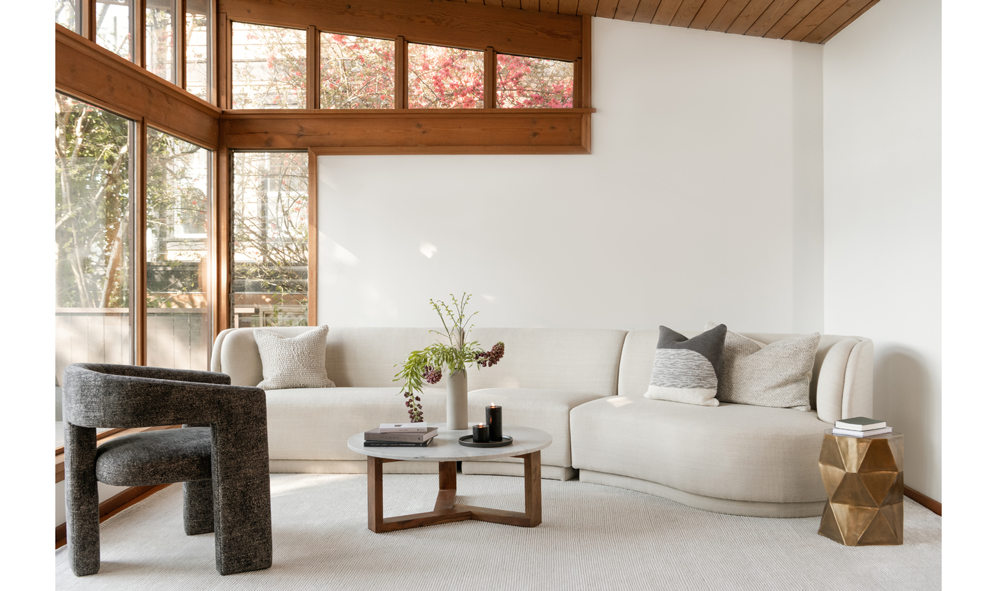 Yoon Compass Modular Sectional - Cream