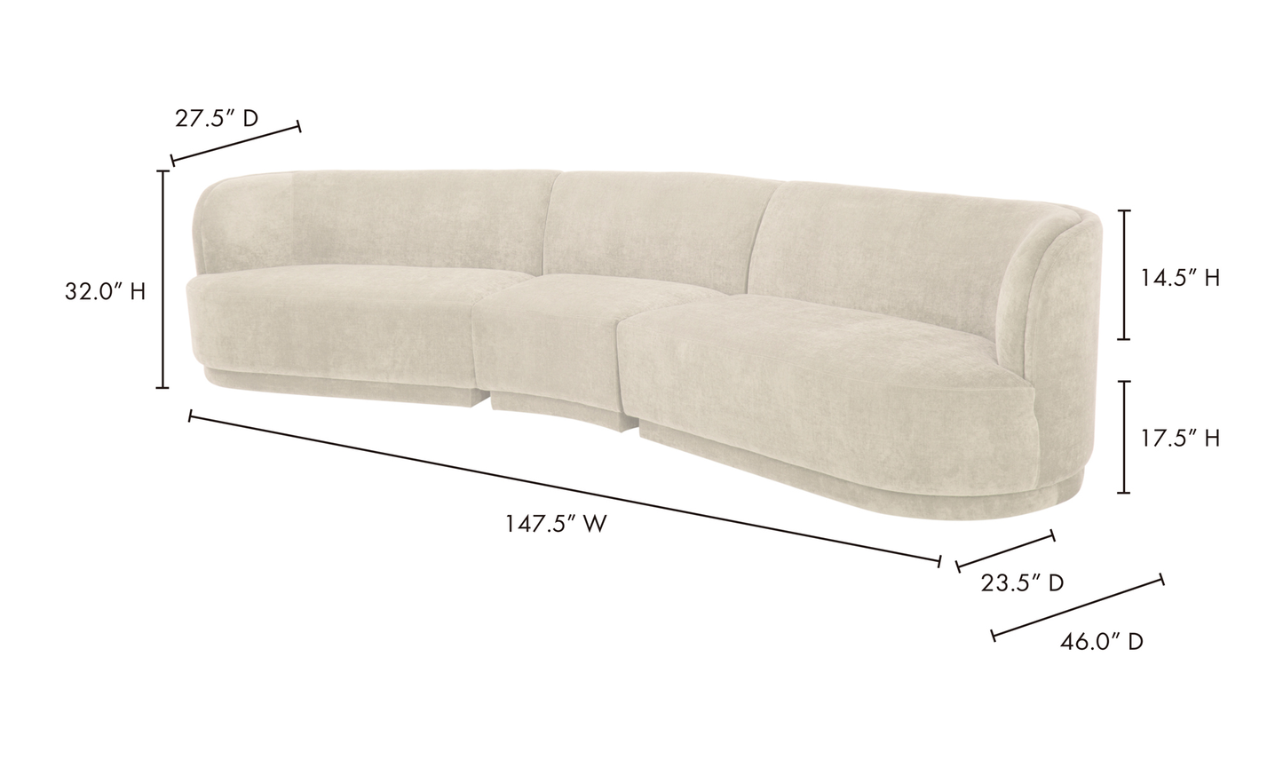 Yoon Compass Modular Sectional - Cream