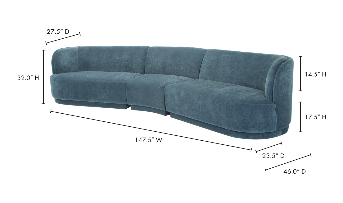 Yoon Compass Modular Sectional - Blue