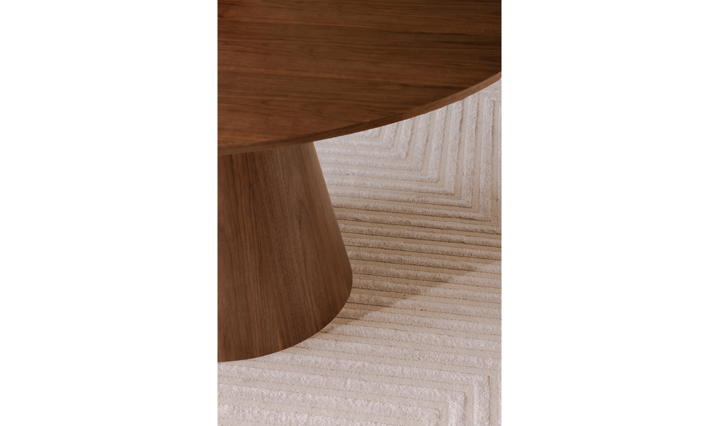 Otago Round 54inch Dining Table Brown