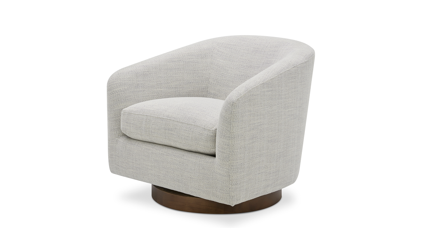 Oscy Swivel Chair Splashed White