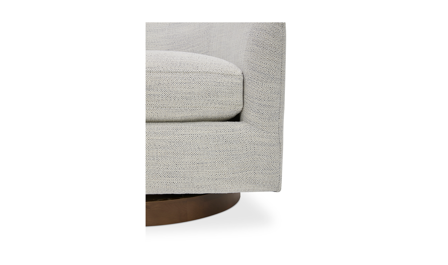 Oscy Swivel Chair Splashed White