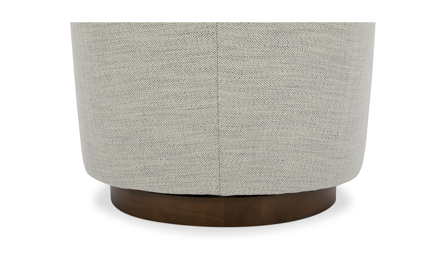 Oscy Swivel Chair Splashed White