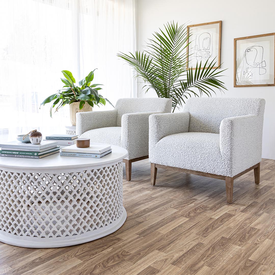 Ezra Chair – Grey Bouclé