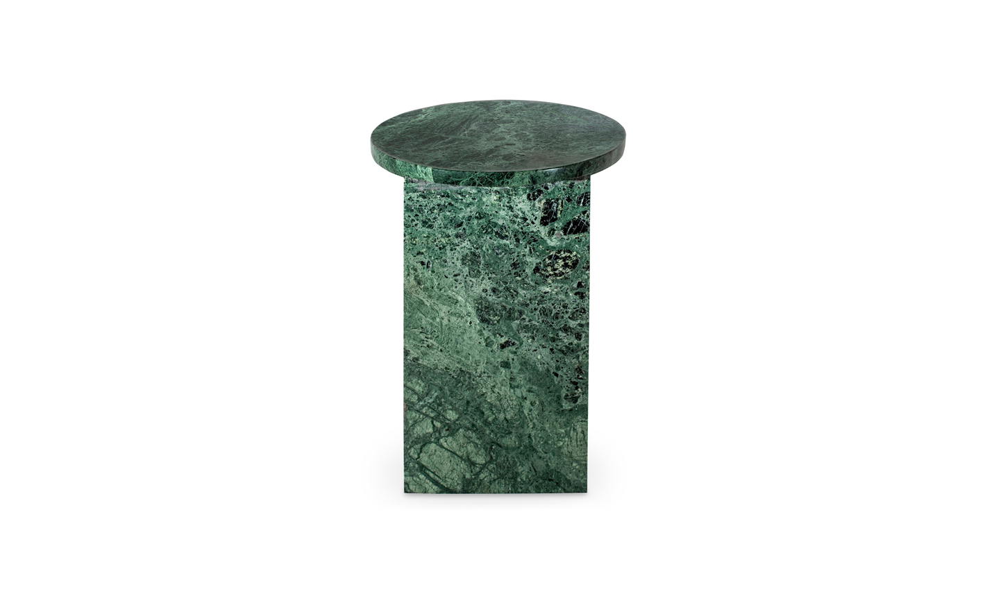 Grace Accent Table Green Marble