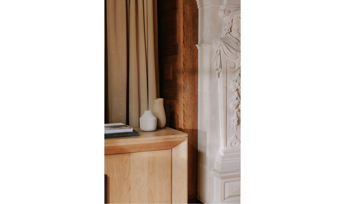 Angle Large Oak Sideboard
