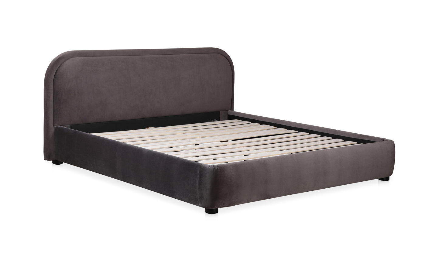 Colin Queen Bed Dark Grey