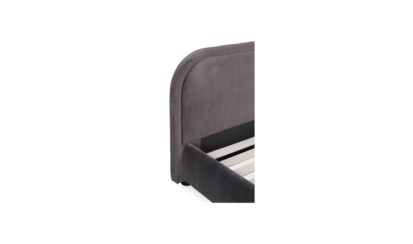 Colin Queen Bed Dark Grey