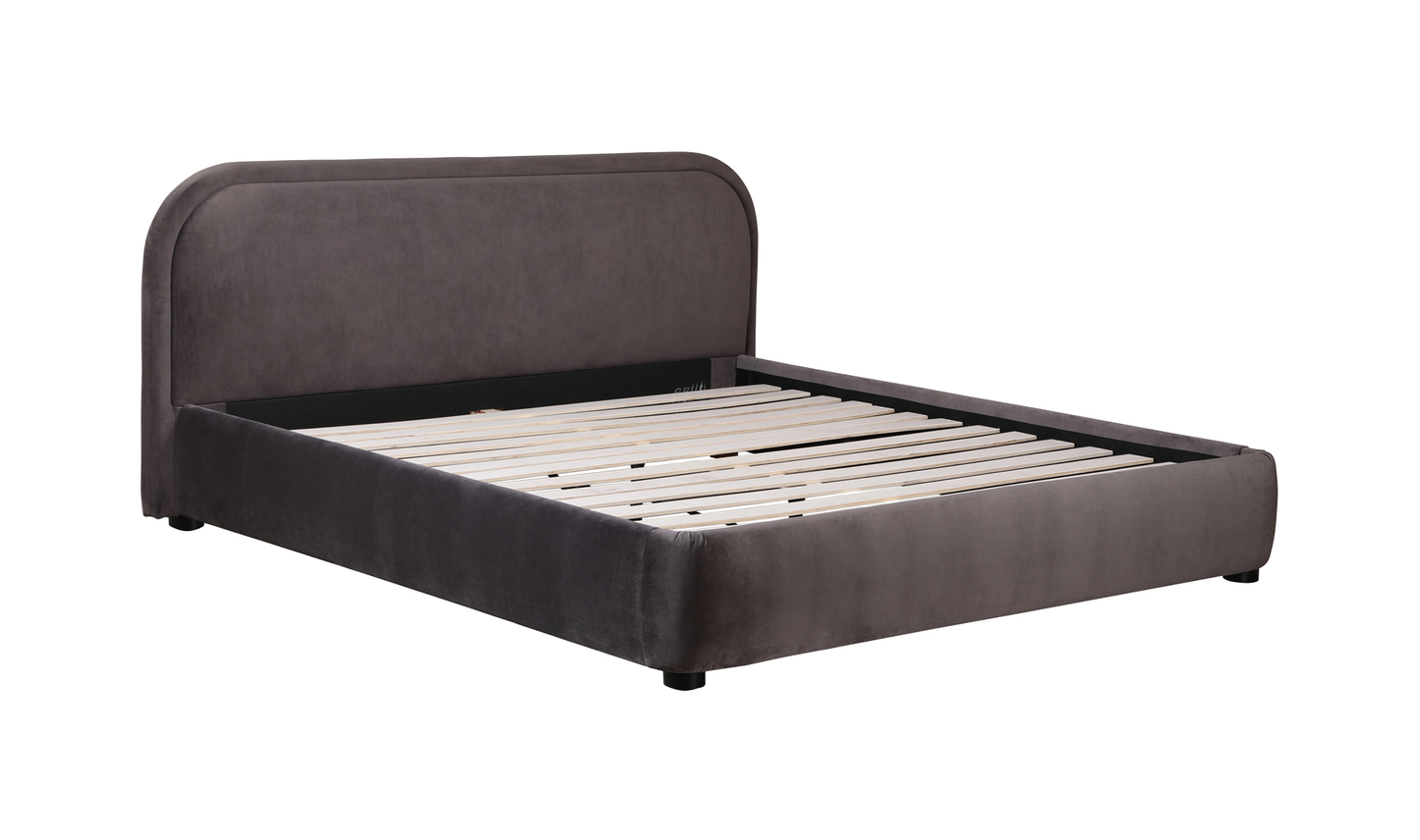 Colin King Bed Dark Grey