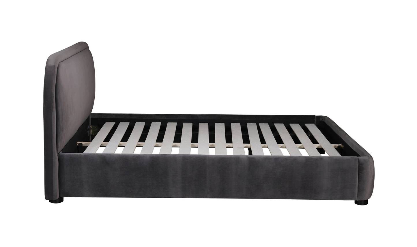 Colin King Bed Dark Grey
