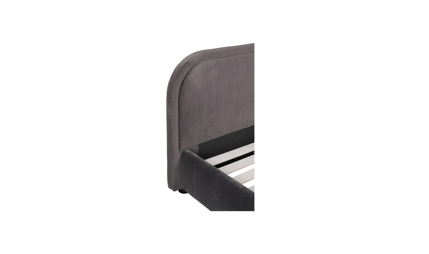 Colin King Bed Dark Grey
