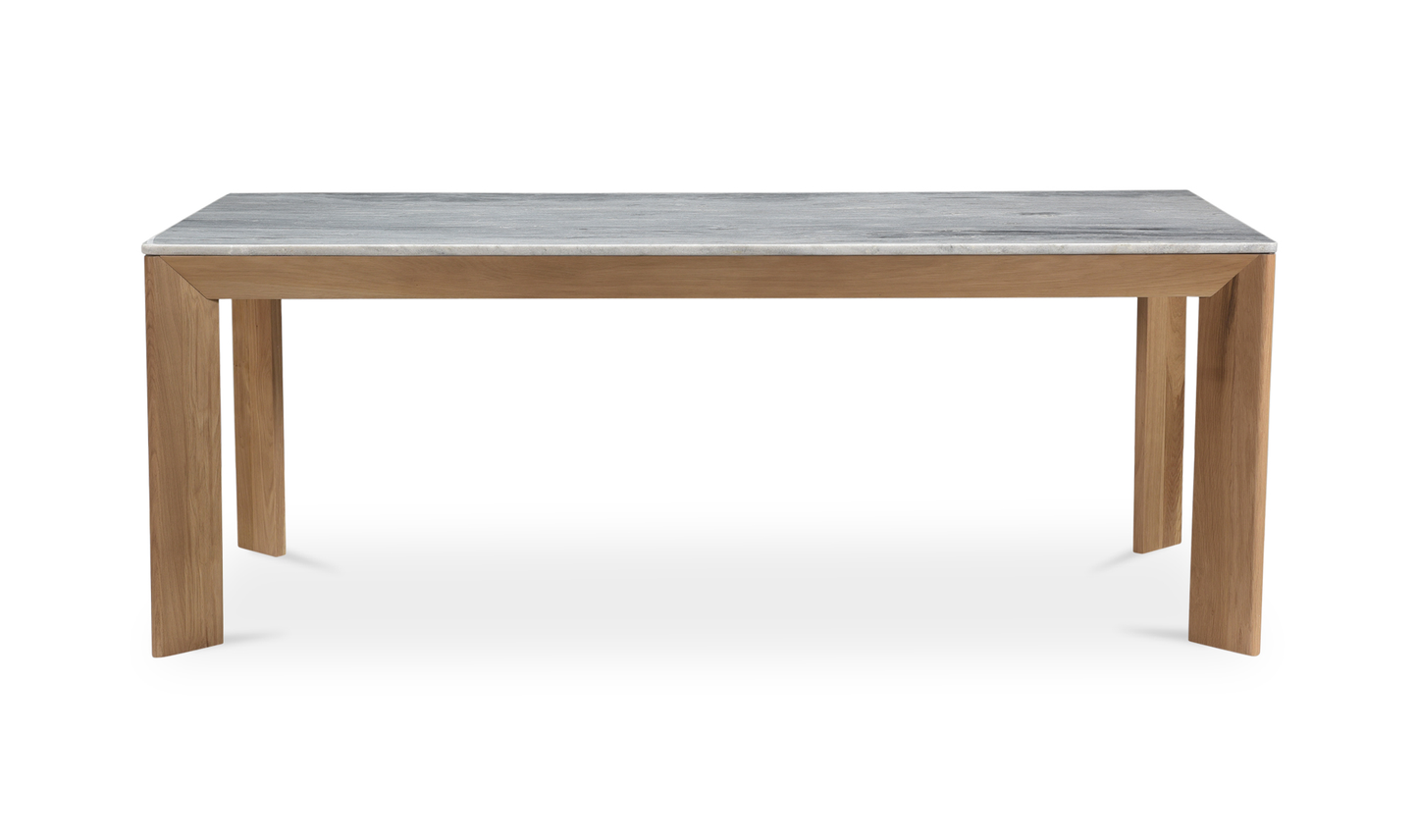 Angle Marble Dining Table Rectangular Large