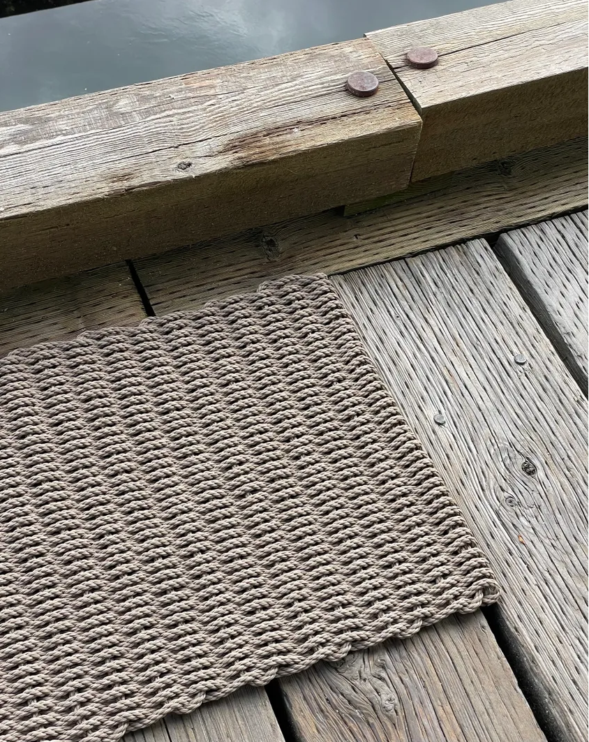 Rope Mat - Taupe (Single Weave)