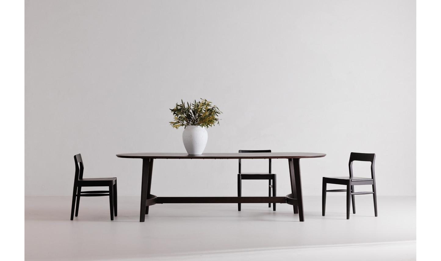 Trie Dining Table Large Dark Brown