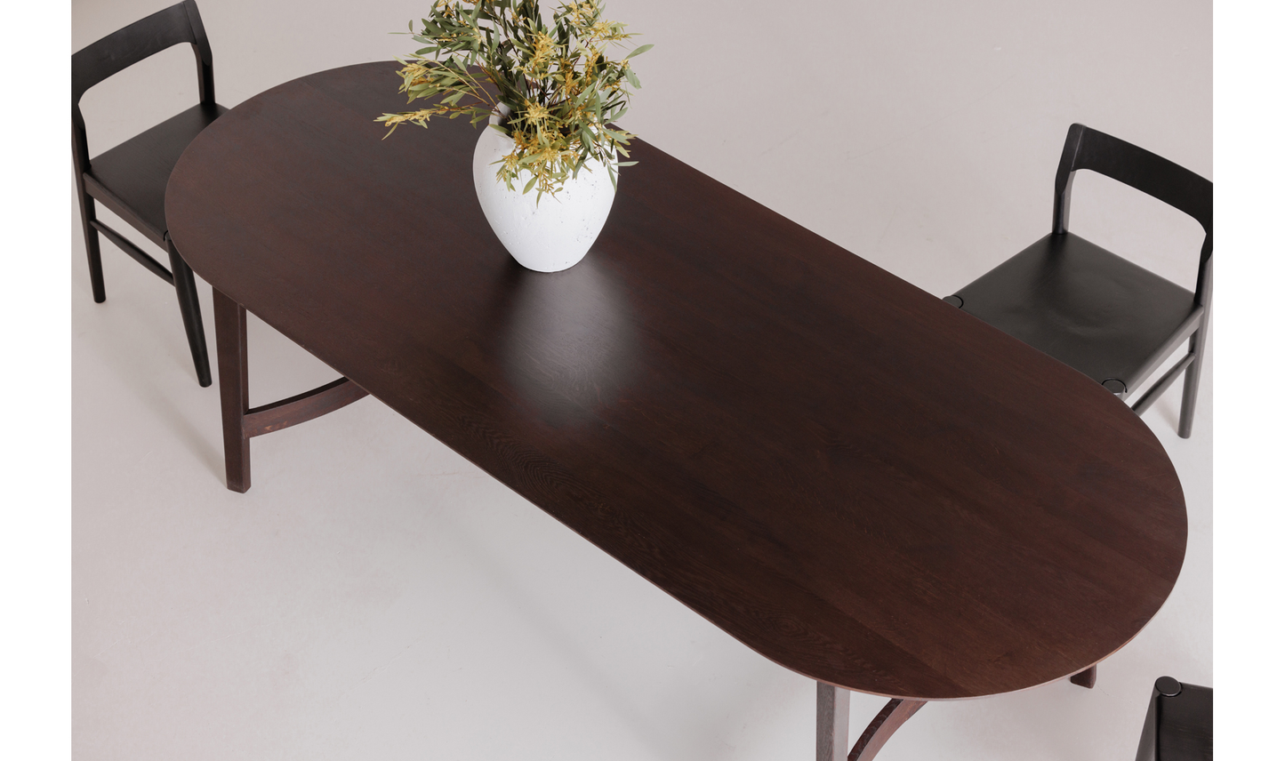 Trie Dining Table Large Dark Brown
