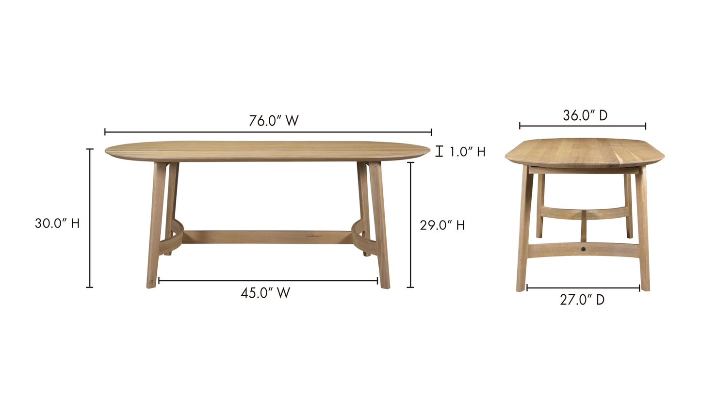 Trie Dining Table Small Natural