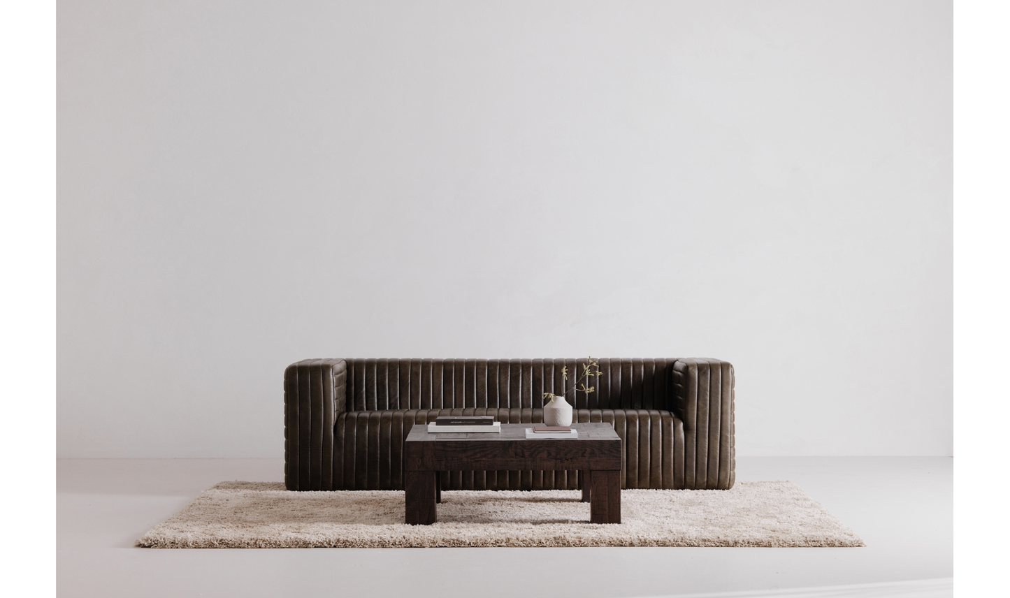 Evander Coffee Table Rustic Brown