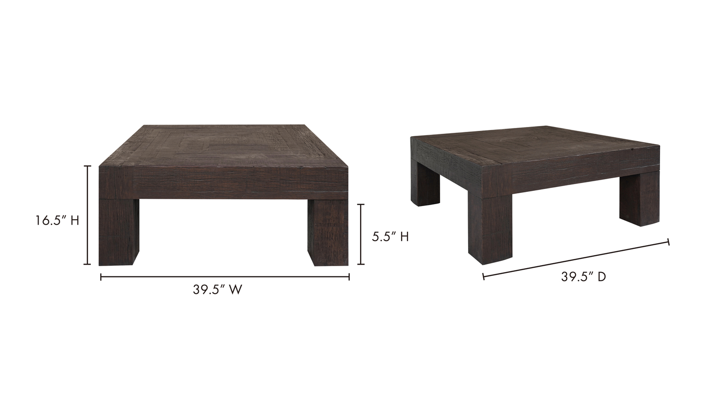 Evander Coffee Table Rustic Brown