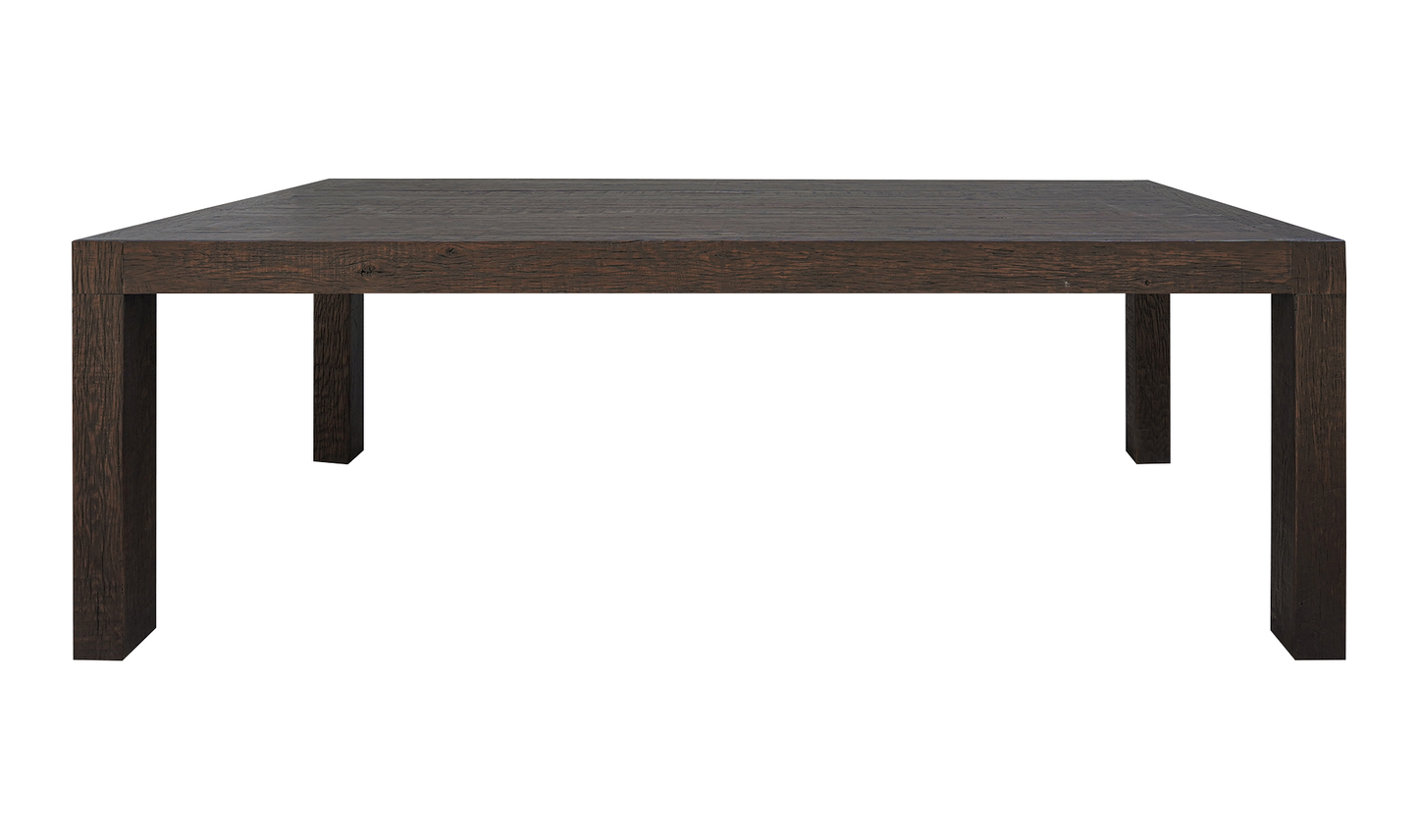 Evander Dining Table Rustic Brown